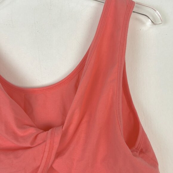 NWT American Eagle Twisted Back Cropped Tank Top Crop Top Coral Size XL NEW - Picture 10 of 11